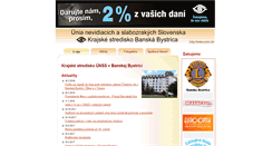 Desktop Screenshot of bystrica.unss.sk